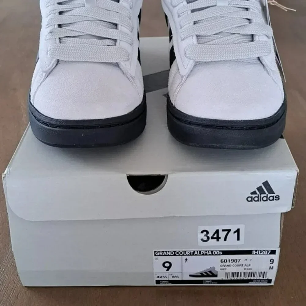 Adidas Grand Court Alpha 00s - Color: Grey/Black - Size: Men 9 - Picture 3 of 10